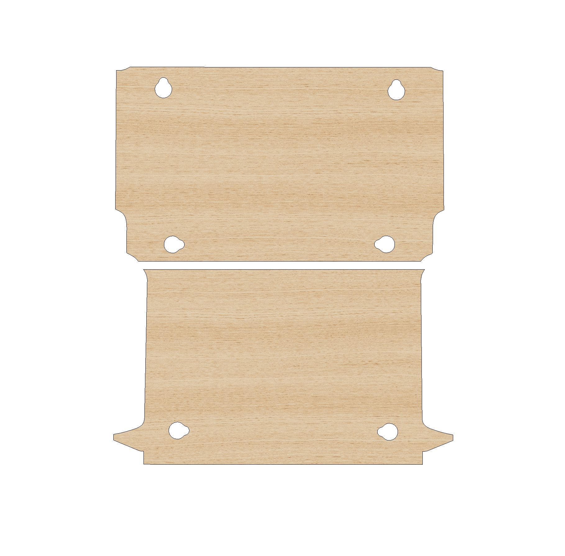 Fiat Doblo 2010-2022 SWB Double Sliding Door - Floor Ply Lining Kit