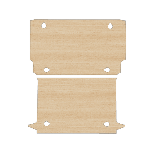 Fiat Doblo 2010-2022 SWB - Rear Door Panels Ply Lining Kit