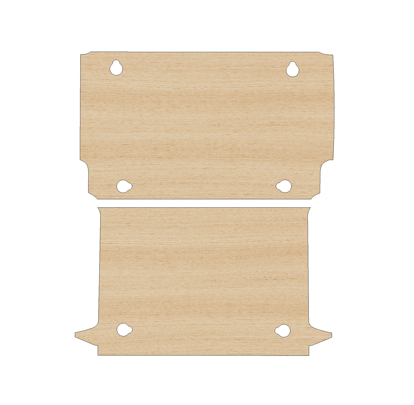 Fiat Doblo 2010-2022 SWB Single Sliding Door - Floor Ply Lining Kit