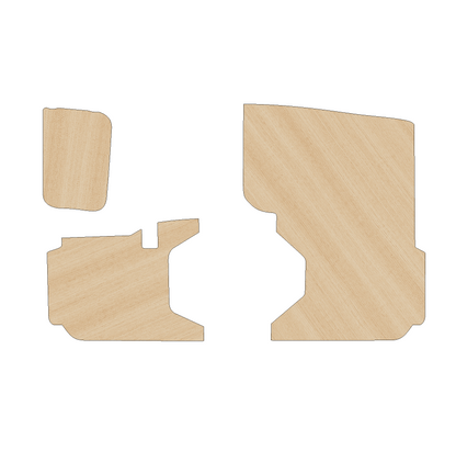 Fiat Doblo 2010-2022 SWB Single Sliding Door - Side Panels Ply Lining Kit