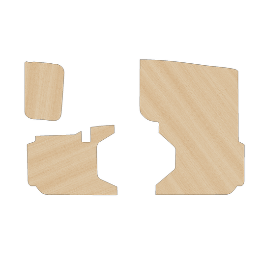 Fiat Doblo 2010-2022 SWB Single Sliding Door - Side Panels Ply Lining Kit