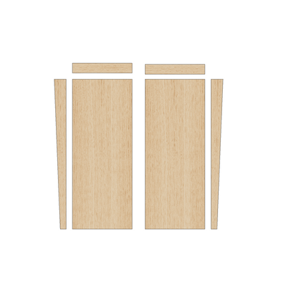 Fiat Doblo 2022 - Present LWB - Wheel Boxes Ply Lining Kit