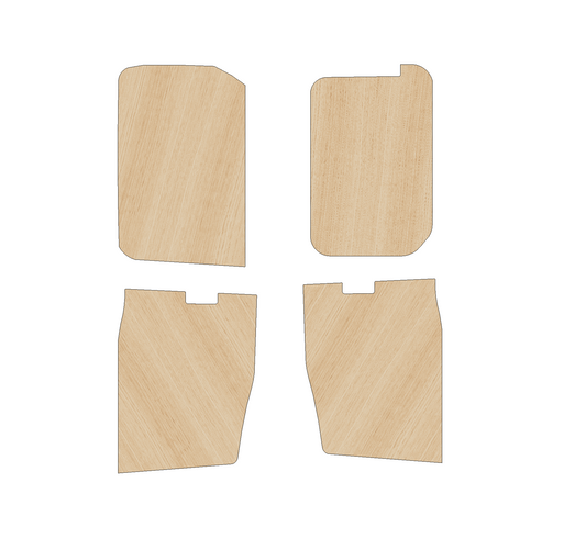 Fiat Doblo 2022 - Present SWB - Side Panels Ply Lining Kit