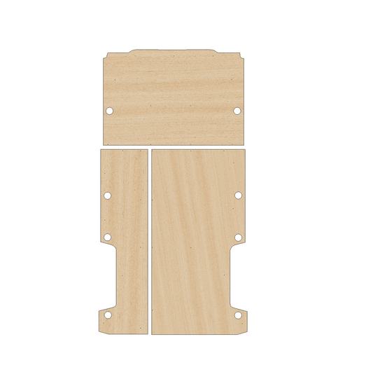 Fiat Ducato 2006-Present LWB L3 With Bulkhead - Floor Ply Lining Kit