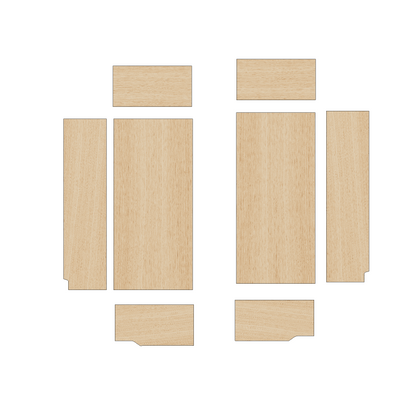 Fiat Ducato 2006-Present SWB L1 - Wheel Boxes Ply Lining Kit