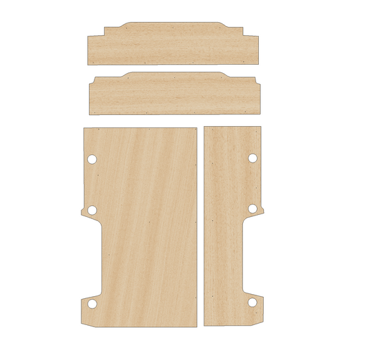 Fiat Ducato 2006-Present SWB L1 (with and without bulkhead) - Floor Ply Lining Kit