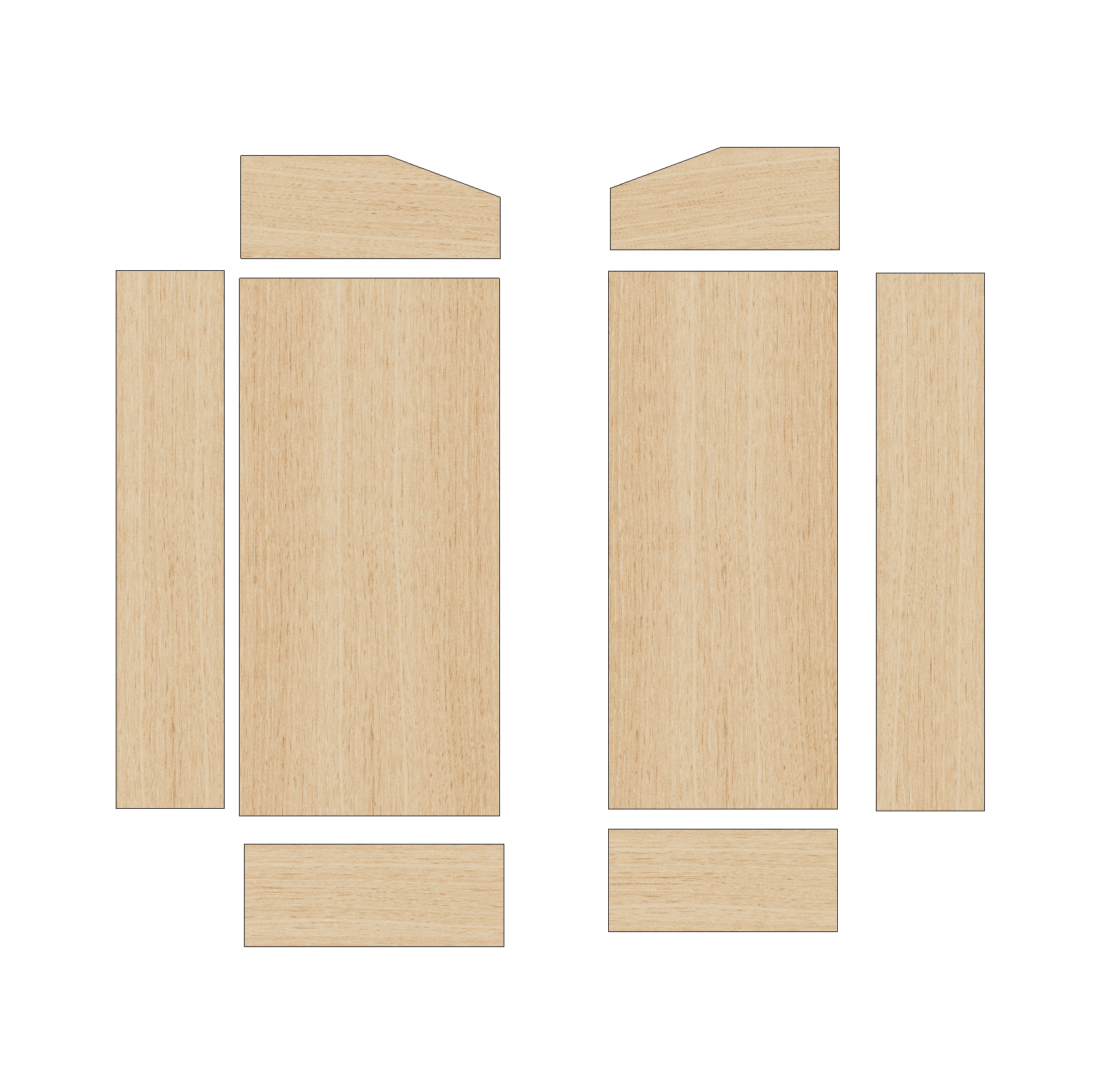 Fiat Scudo 2007-2012 LWB - Wheel Boxes Ply Lining Kit