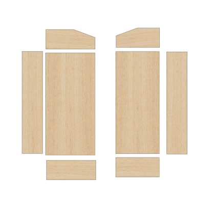 Fiat Scudo 2007-2012 LWB - Wheel Boxes Ply Lining Kit