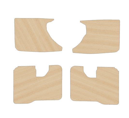 Fiat Scudo 2007-2012 SWB - Side Panels Ply Lining Kit