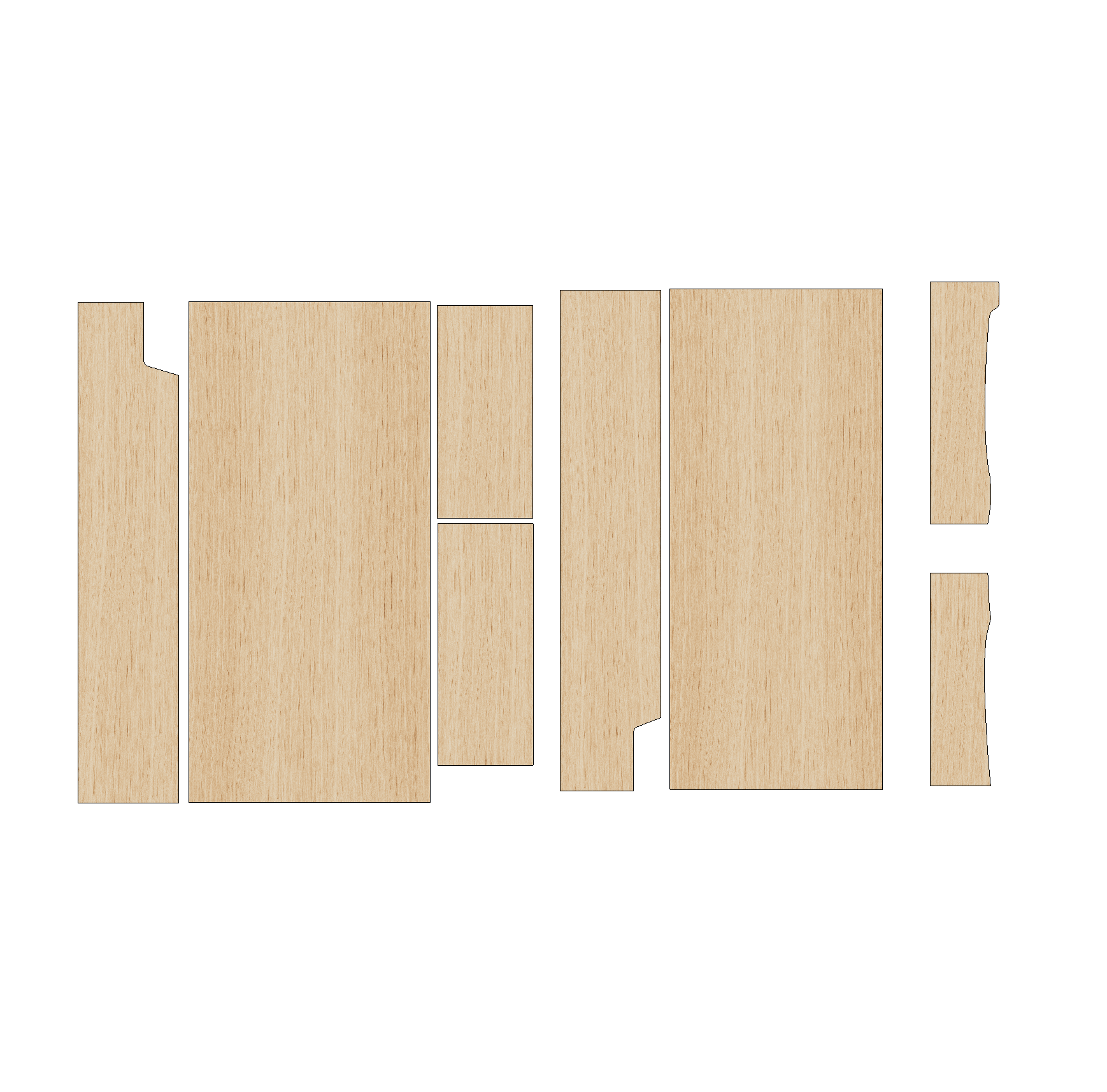 Fiat Scudo 2007-2012 SWB - Wheel Boxes Ply Lining Kit