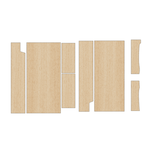 Fiat Scudo 2007-2012 SWB - Wheel Boxes Ply Lining Kit