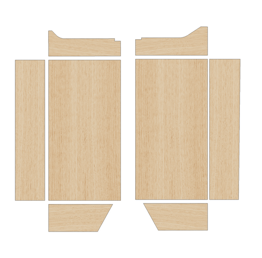 Fiat Scudo 2022-Present LWB - Wheel Boxes Ply Lining Kit