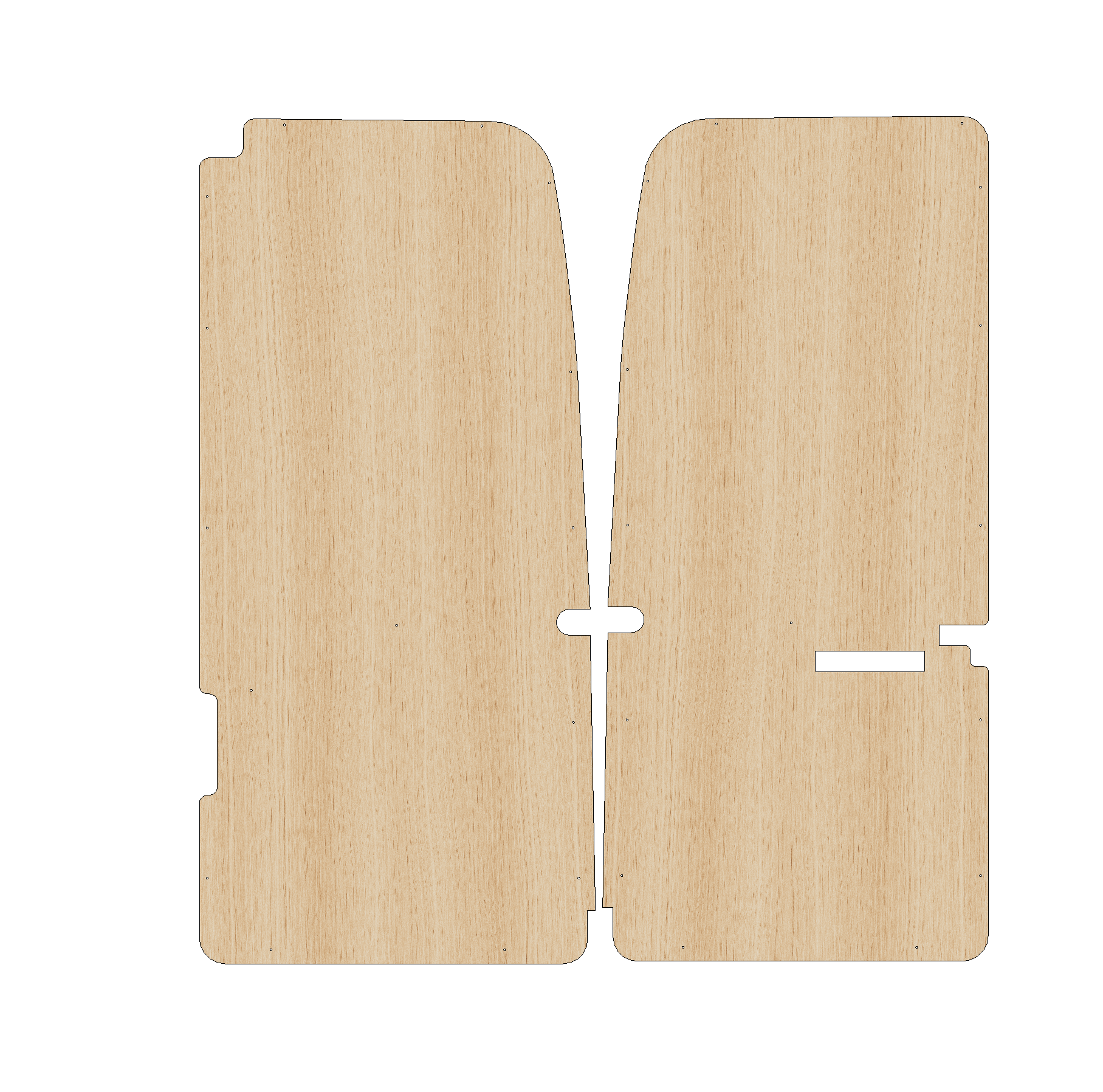 Ford Transit 2000-2014 LWB RWD Tall - Rear Door Panels Full Ply Lining Kit