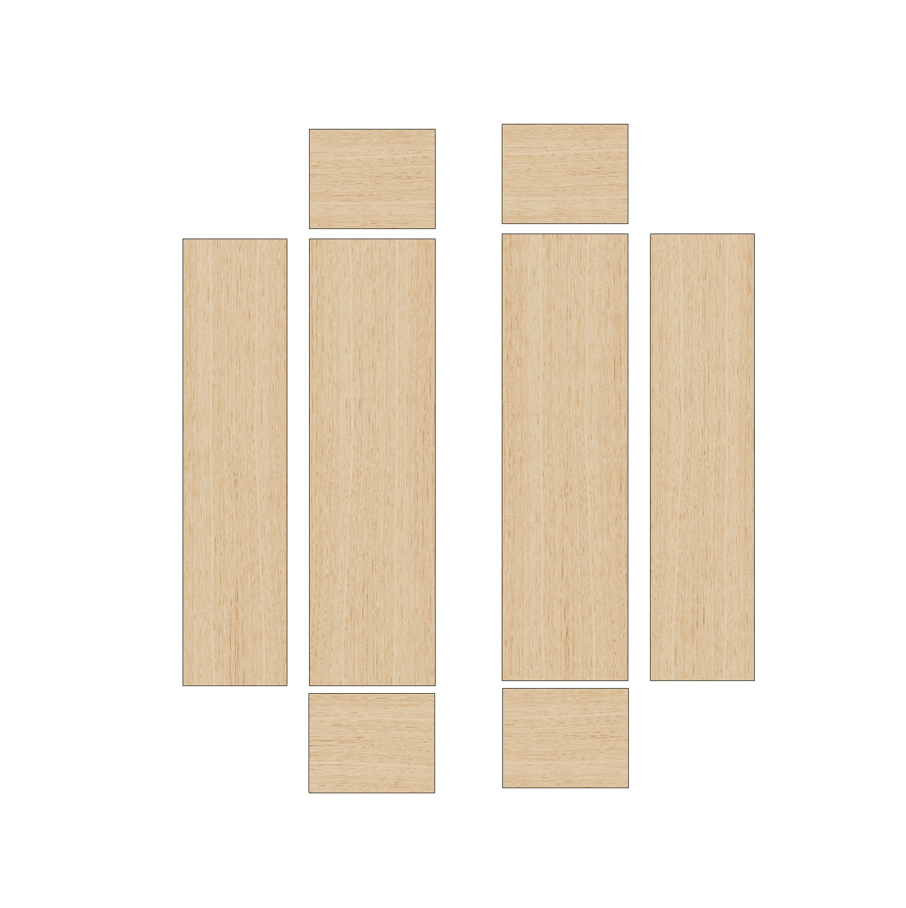 Ford Transit 2000-2014 RWD - Wheel Boxes Ply Lining Kit