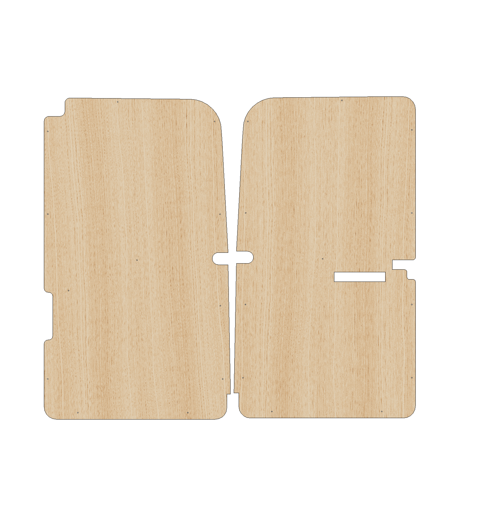 Ford Transit 2000-2014 SWB FWD - Rear Door Panels Full Ply Lining Kit