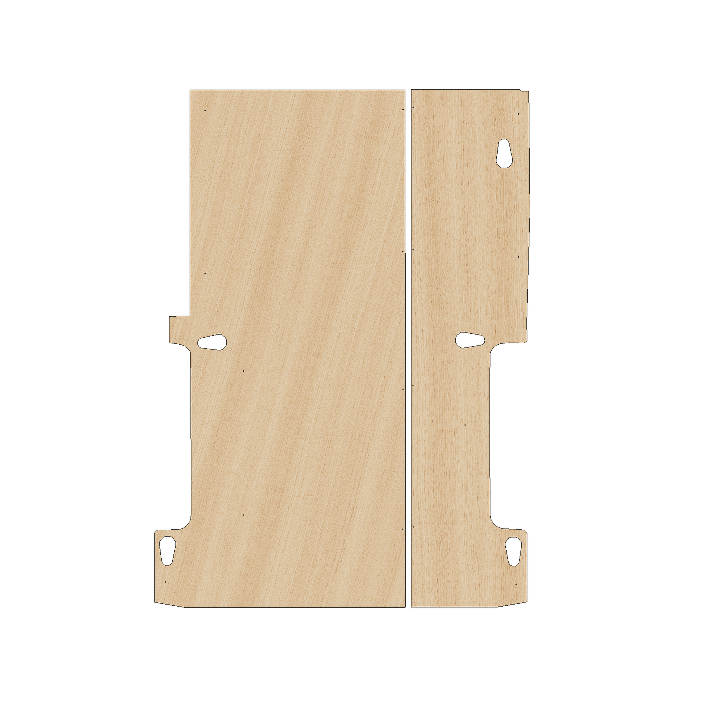 Ford Transit 2000-2014 SWB RWD - Floor Ply Lining Kit