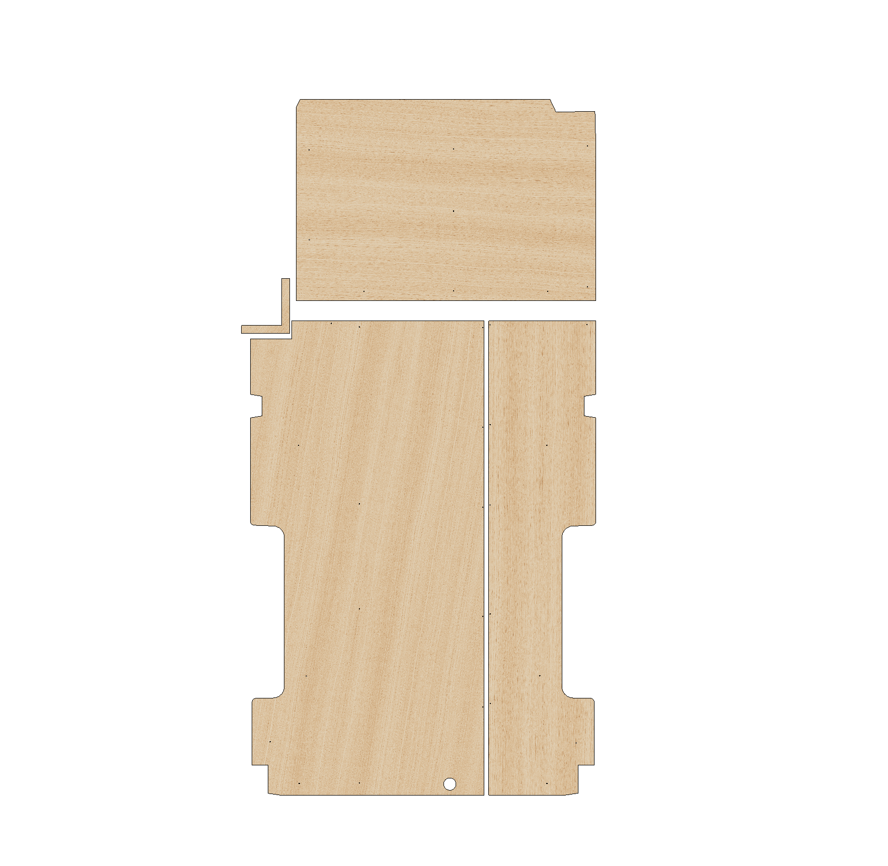 Ford Transit 2014-Present LWB RWD - Floor Ply Lining Kit