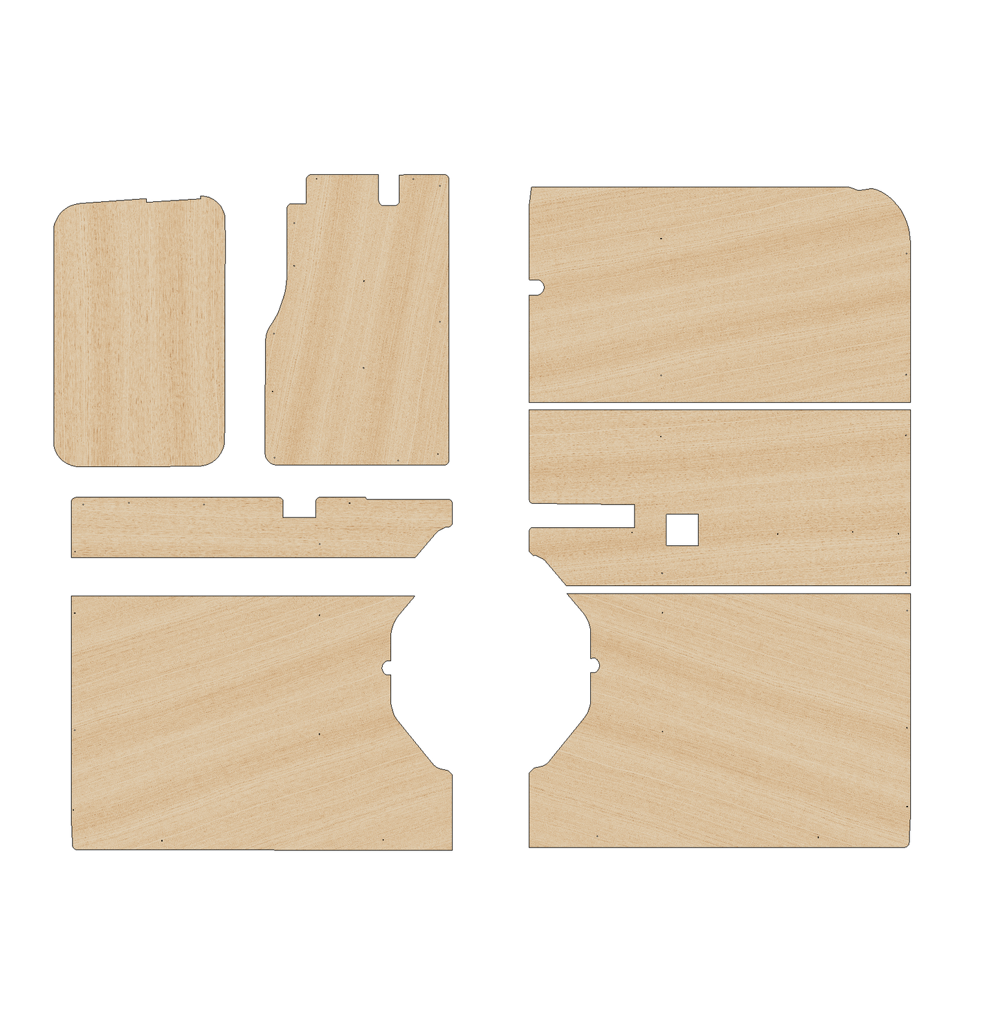 Ford Transit 2014-Present MWB RWD - SidePanels Ply Lining Kit
