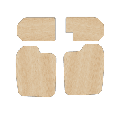 Ford Transit Connect 2002-2013 LWB - Rear Door Panels Ply Lining Kit