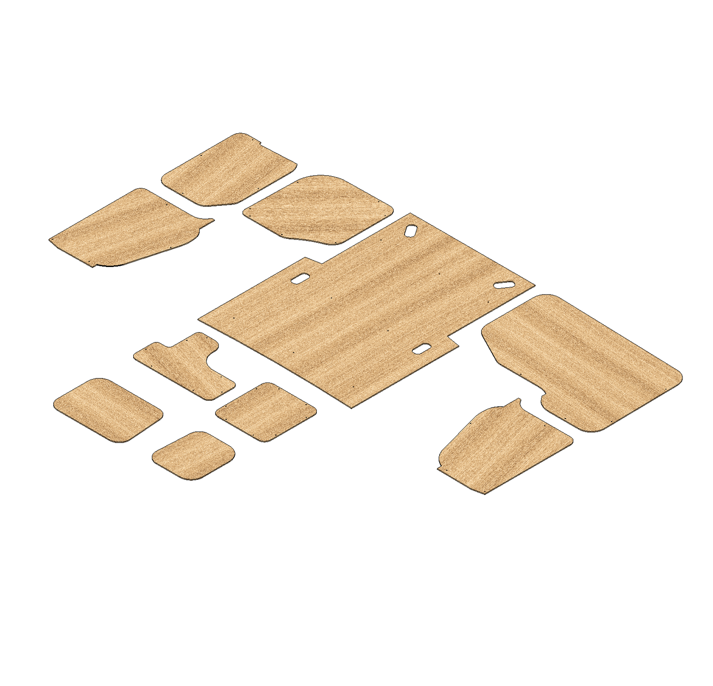 Ford Transit Courier 2023-Present  - Full Ply Lining Kit