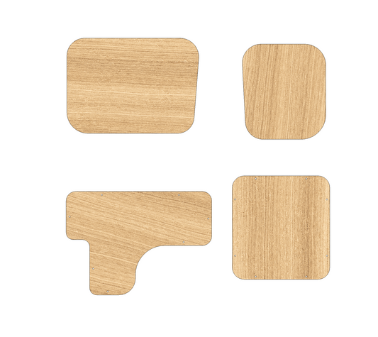 Ford Transit Courier 2023-Present - Rear Door Panels Ply Lining Kit