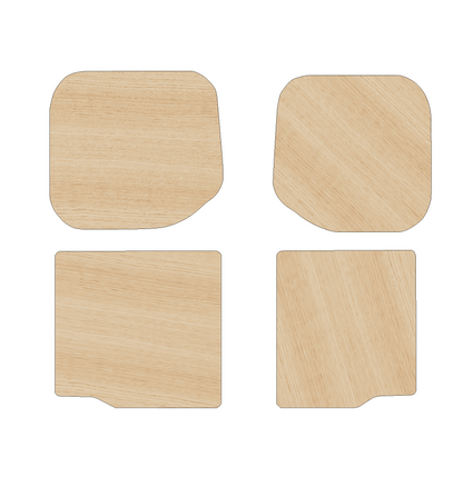 Ford Transit Custom 2013-2023 LWB - Rear Door Panels Ply Lining Kit