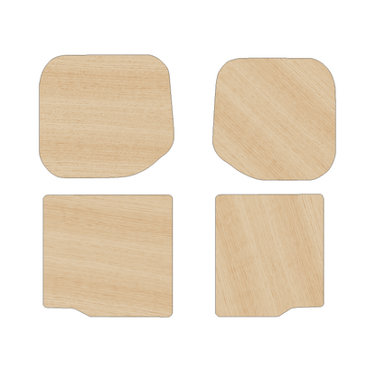 Ford Transit Custom 2013-2023 SWB - Two Piece Rear Door Panels Ply Lining Kit