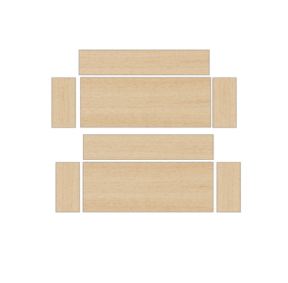 Ford Transit Custom 2013-2023 SWB Type A - Wheel Boxes Ply Lining Kit