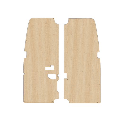 Maxus (Weststar, LDV) V80 2011-Present LWB - Rear Door Panels Ply Lining Kit