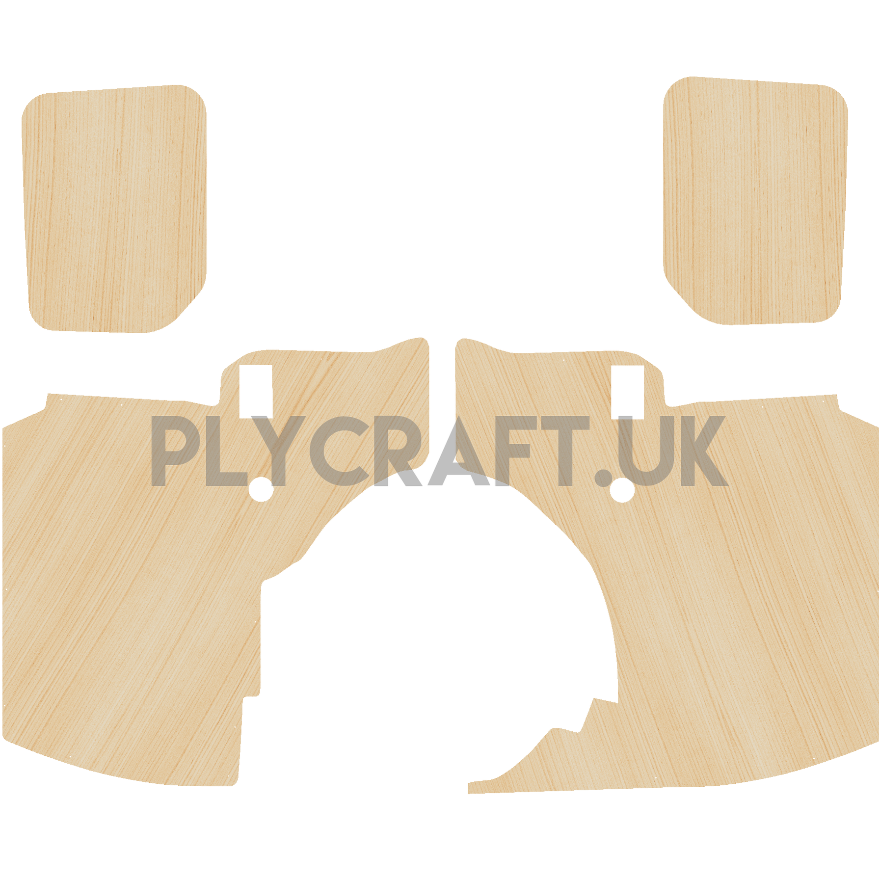Mercedes Citan 2012 - 2021 XLWB - Side Panels Ply Lining Kit