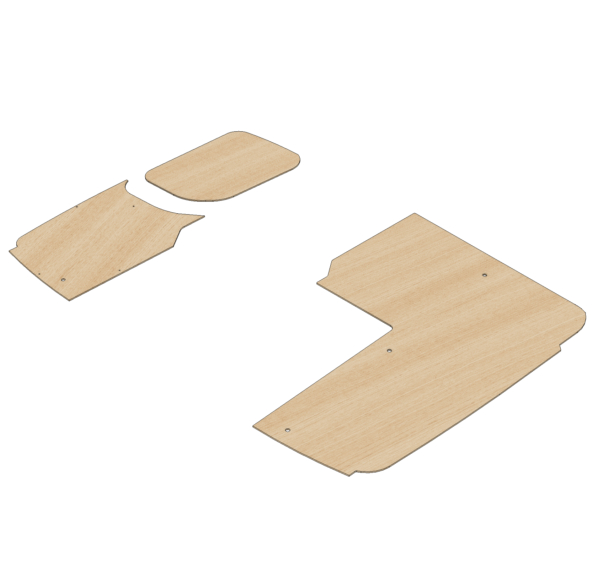 Renault Kangoo 2021-Present - MWB - Side Panels Ply Lining Kit