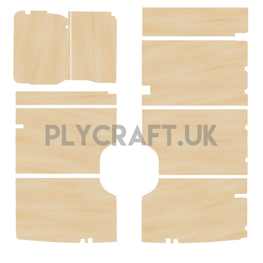 Mercedes Sprinter 2006-17 LWB Tall Height - Side Panels Ply Lining Kit