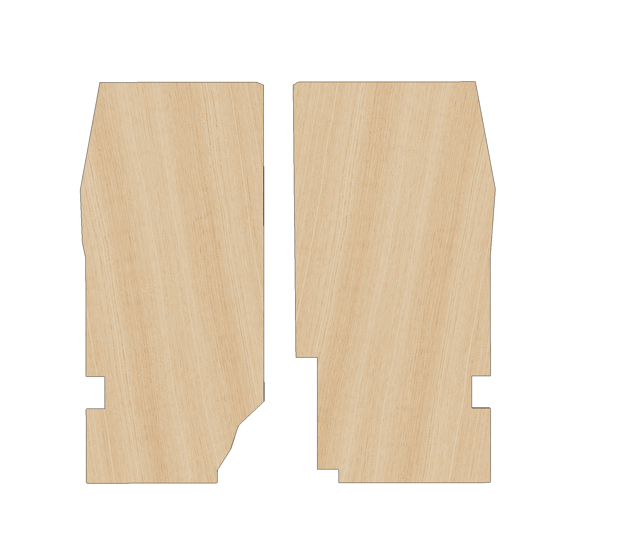 Nissan Interstar 2025-Present - Rear Door Panels Ply Lining Kit – plycraft