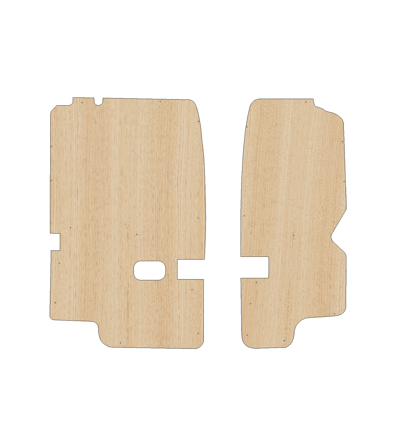 Nissan NV250 2019-2021 - Rear Door Panels Ply Lining Kit