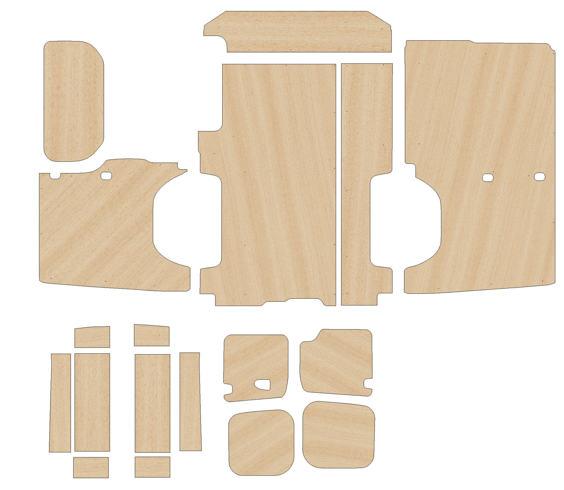 Renault Traffic 2014-Present - Full Ply Lining Kit