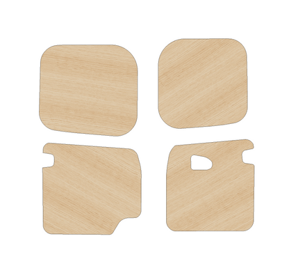 Nissan NV300/Primaster 2014-Present - Rear Door Panels Ply Lining Kit