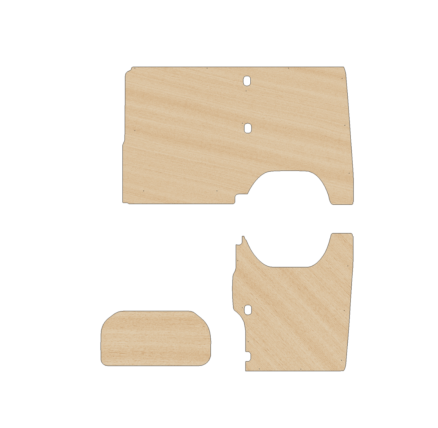 Nissan NV300/Primaster 2014-Present SWB - Side Panels Ply Lining Kit