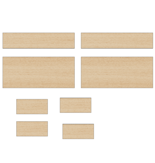 Nissan NV400/Interstar 2010-2024 All - Wheel Boxes Ply Lining Kit