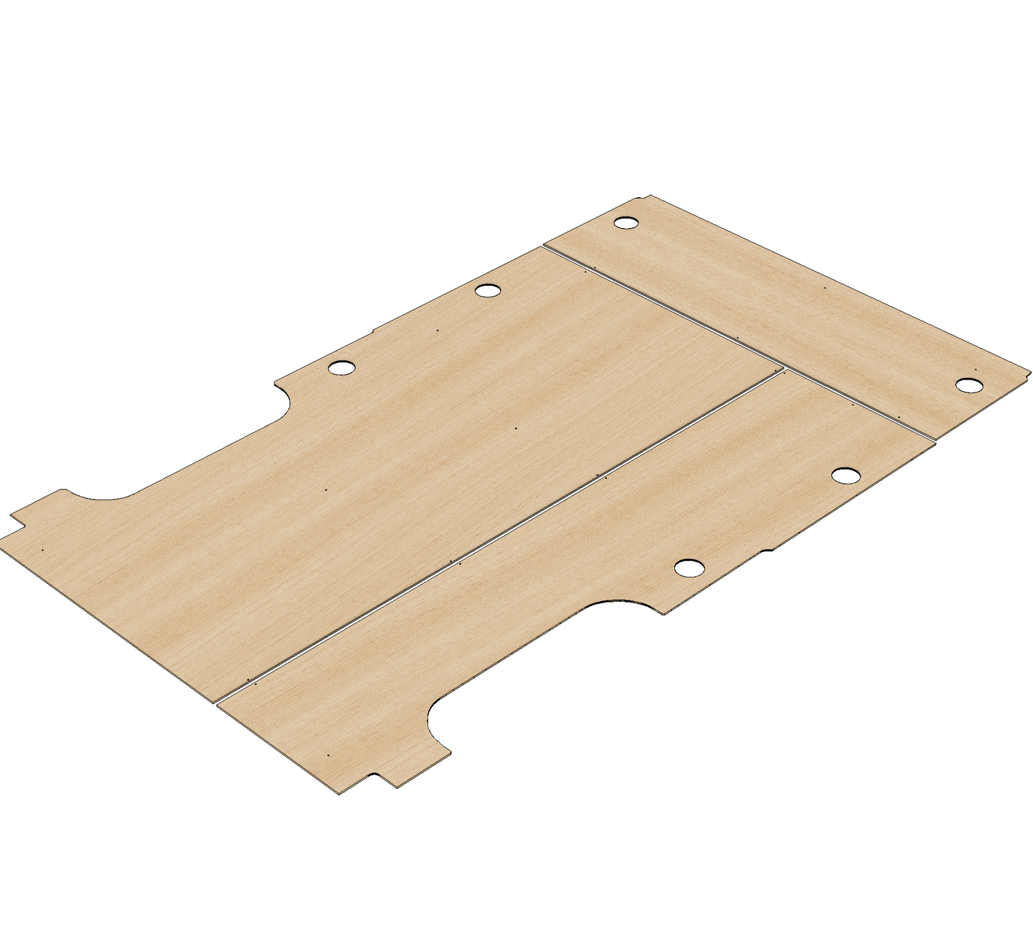 Nissan NV400/Interstar 2010-2024 MWB L2 - Floor Ply Lining Kit