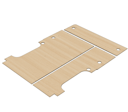 Nissan NV400/Interstar 2010-2024 SWB L1 - Floor Ply Lining Kit