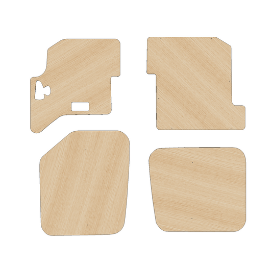 Nissan NV400/Interstar 2010-2024 SWB L1 - Rear Door Panels Ply Lining Kit