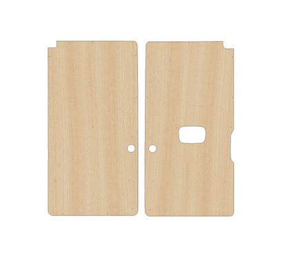 Peugeot Boxer 2006-Present SWB H3 Full Height - Rear Door Panels Ply Lining Kit