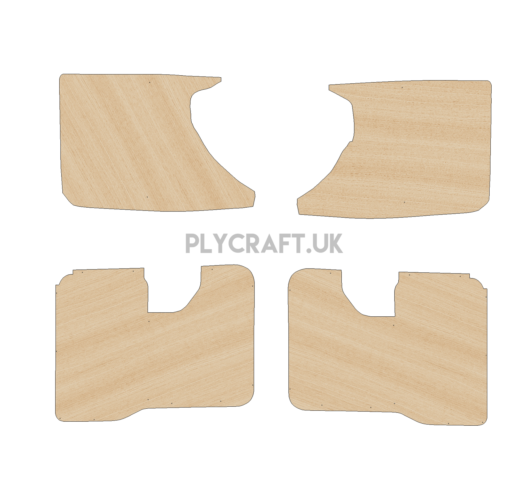 Peugeot Expert 2007-2016 SWB - Side Panels Ply Lining Kit