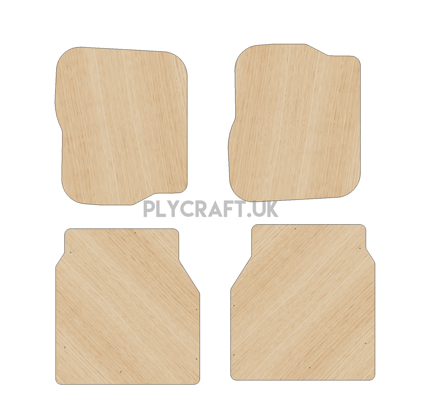 Peugeot Expert 2016-Present LWB L3 - Rear Door Panels Ply Lining Kit