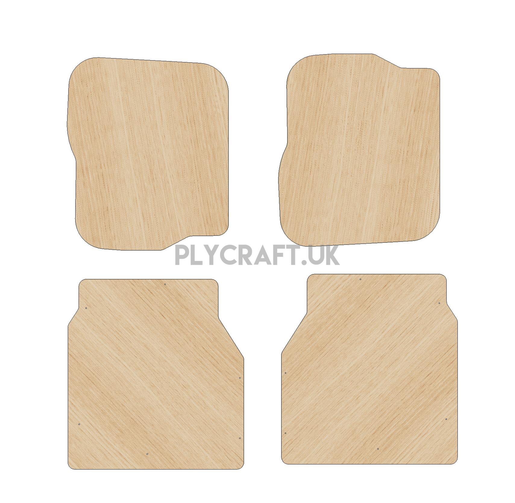 Peugeot Expert 2016-Present LWB L3 - Rear Door Panels Ply Lining Kit
