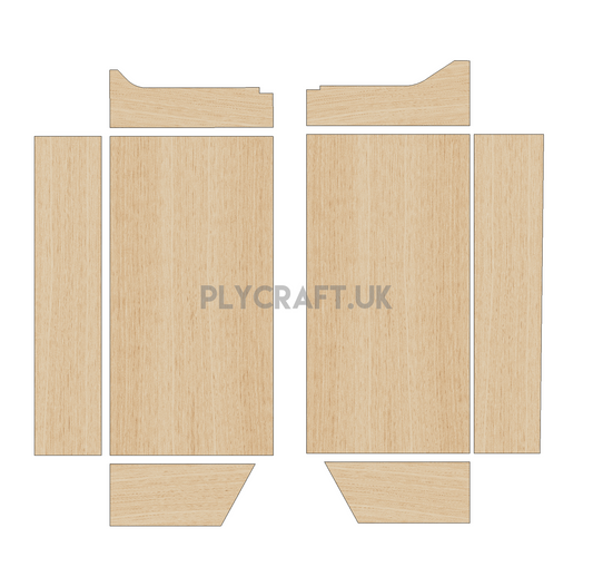 Peugeot Expert 2016-Present LWB - Wheel Boxes Ply Lining Kit