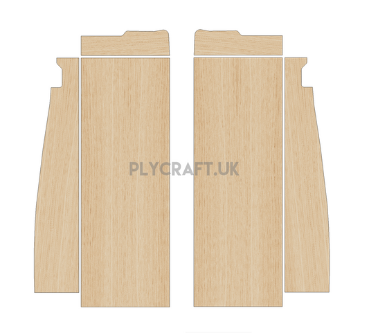 Peugeot Expert 2016-Present SWB - Wheel Boxes Ply Lining Kit