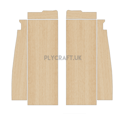 Peugeot Expert 2016-Present SWB - Wheel Boxes Ply Lining Kit