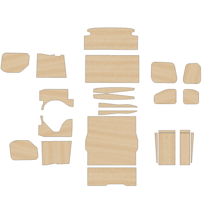 Citroen Berlingo 2008-2018 - Full Ply Lining Kit With Bulkhead