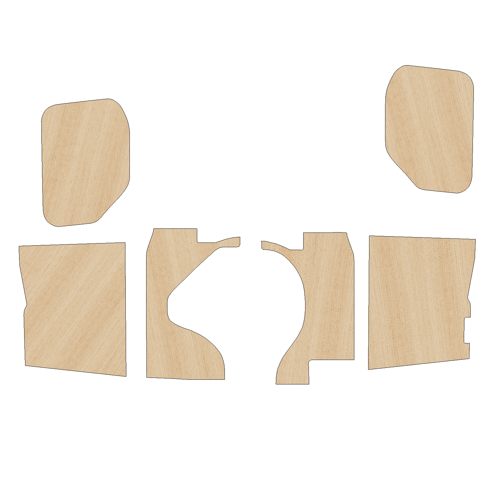 Peugeot Partner 2008-2018 LWB - Side Panels Ply Lining Kit